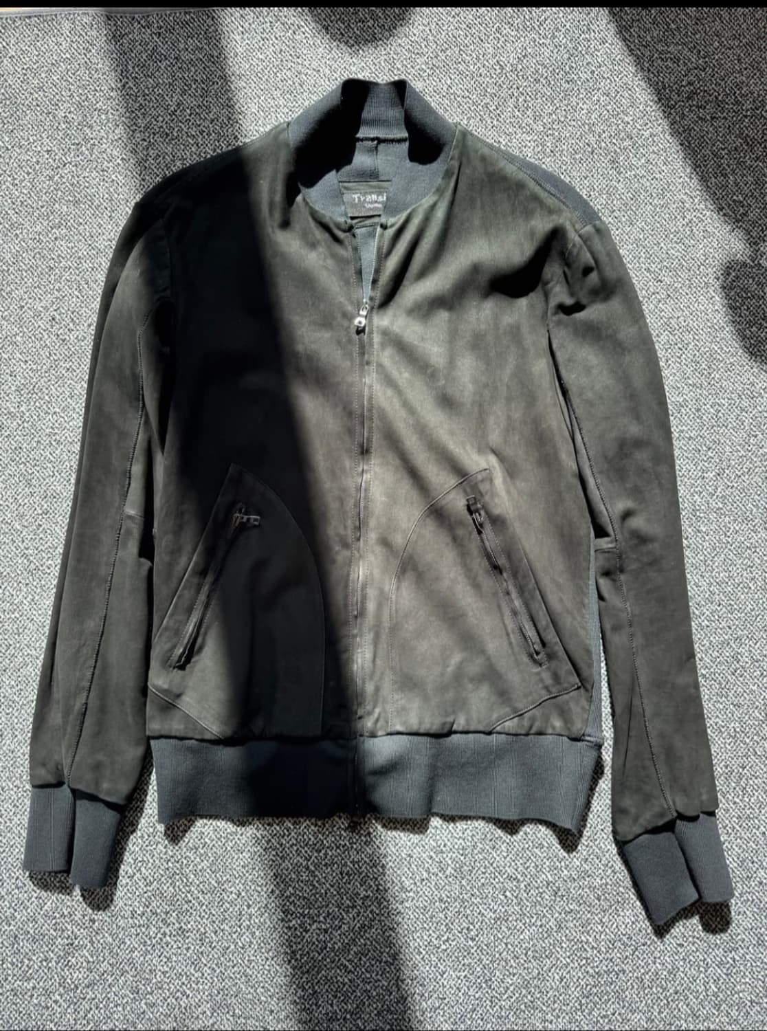 트랜짓 램스킨 봄버 상품이미지1