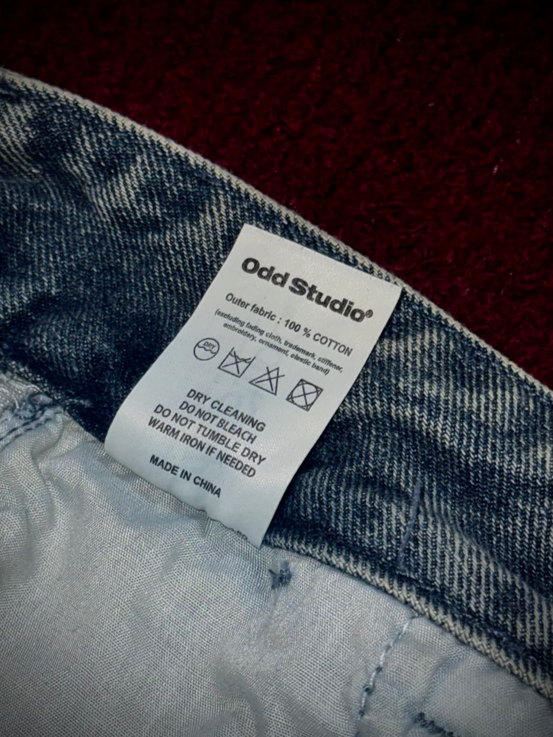 오드스튜디오 카고 데님 팬츠 2 (M) 상품이미지7