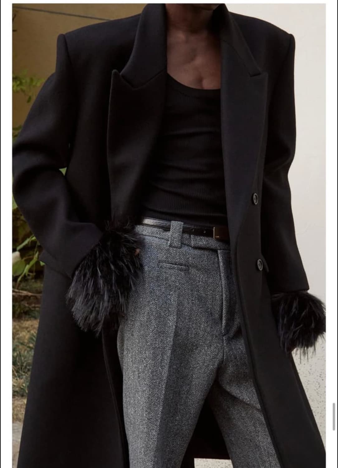 타일레 울 헤링본 플레어 팬츠 상품이미지3