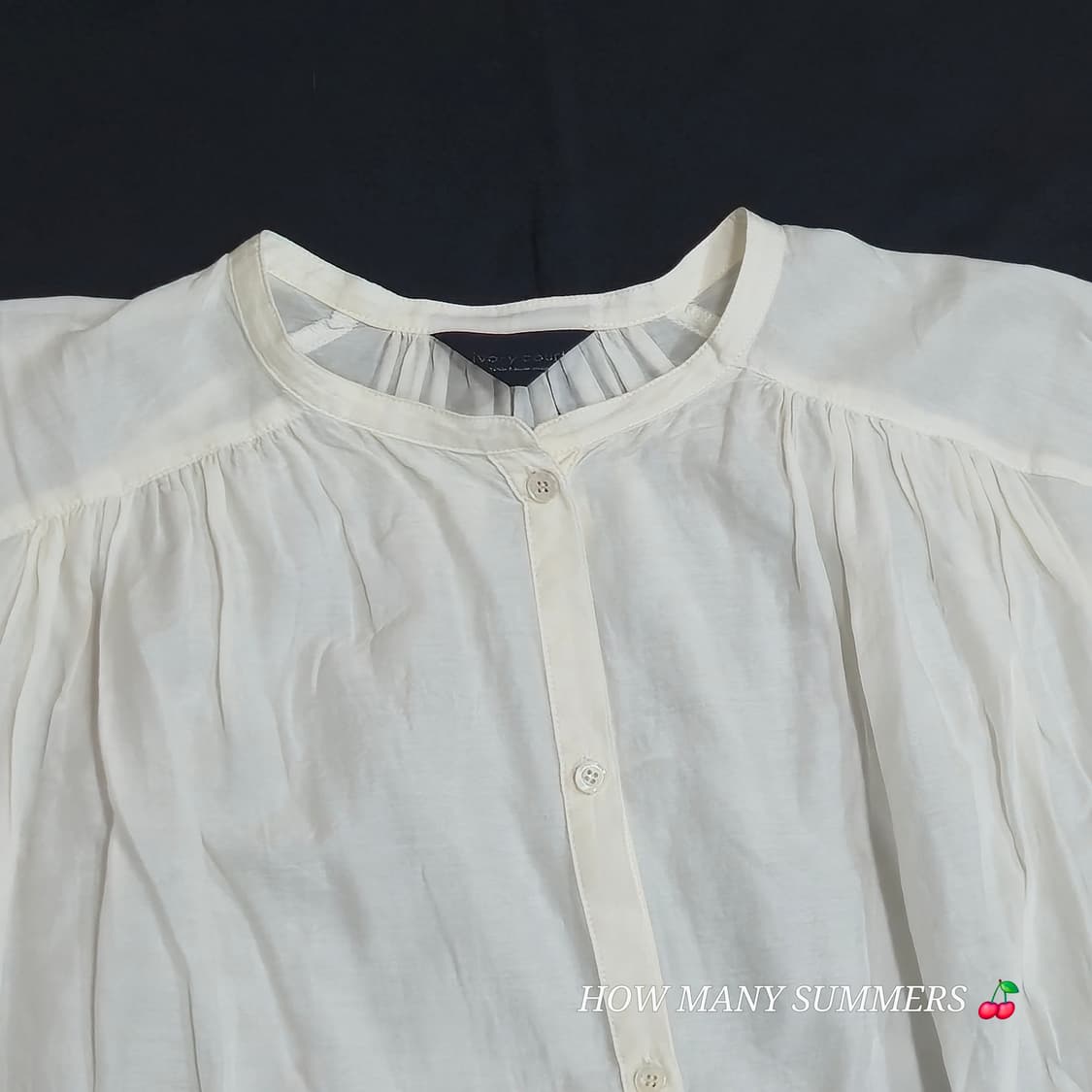 ​ivory court 아이보리코트 면실크 블라우스 가벼운 여름  상품이미지6