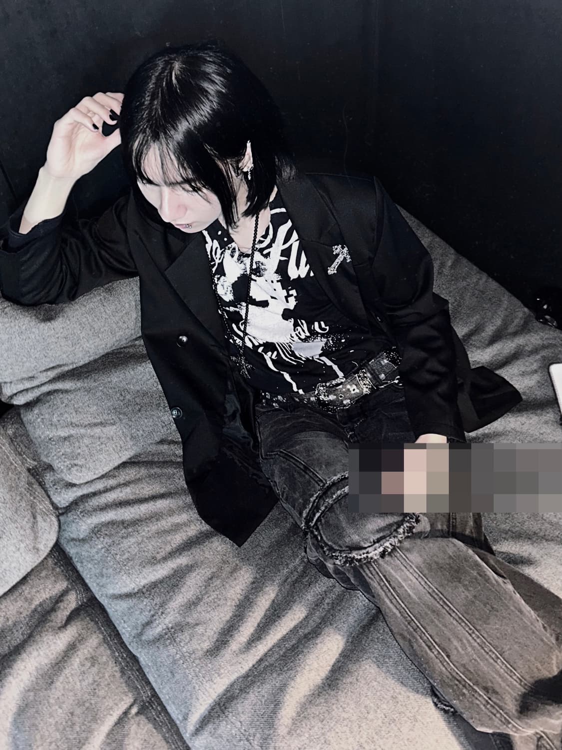 JPN 00s Vkei Tshirts Y2K 펑크 빈티지 상품이미지1