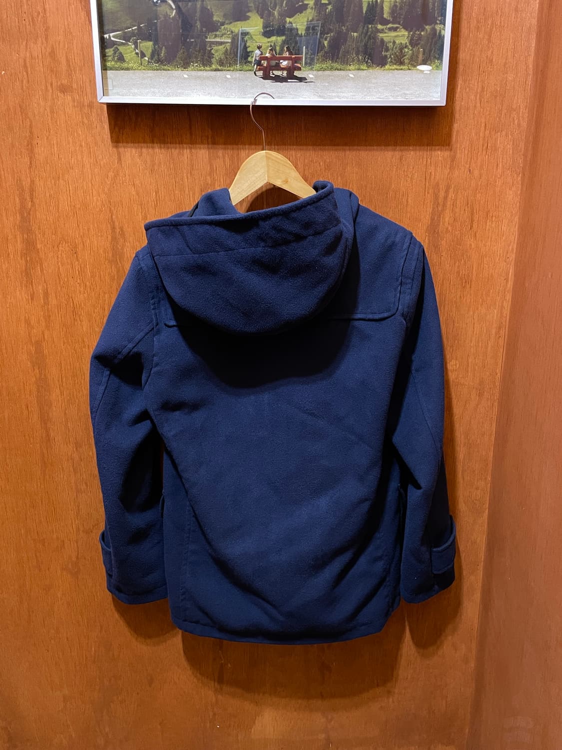 (L) 빈티지 네이비 후드 더플 코트 떡볶이 코트 상품이미지8