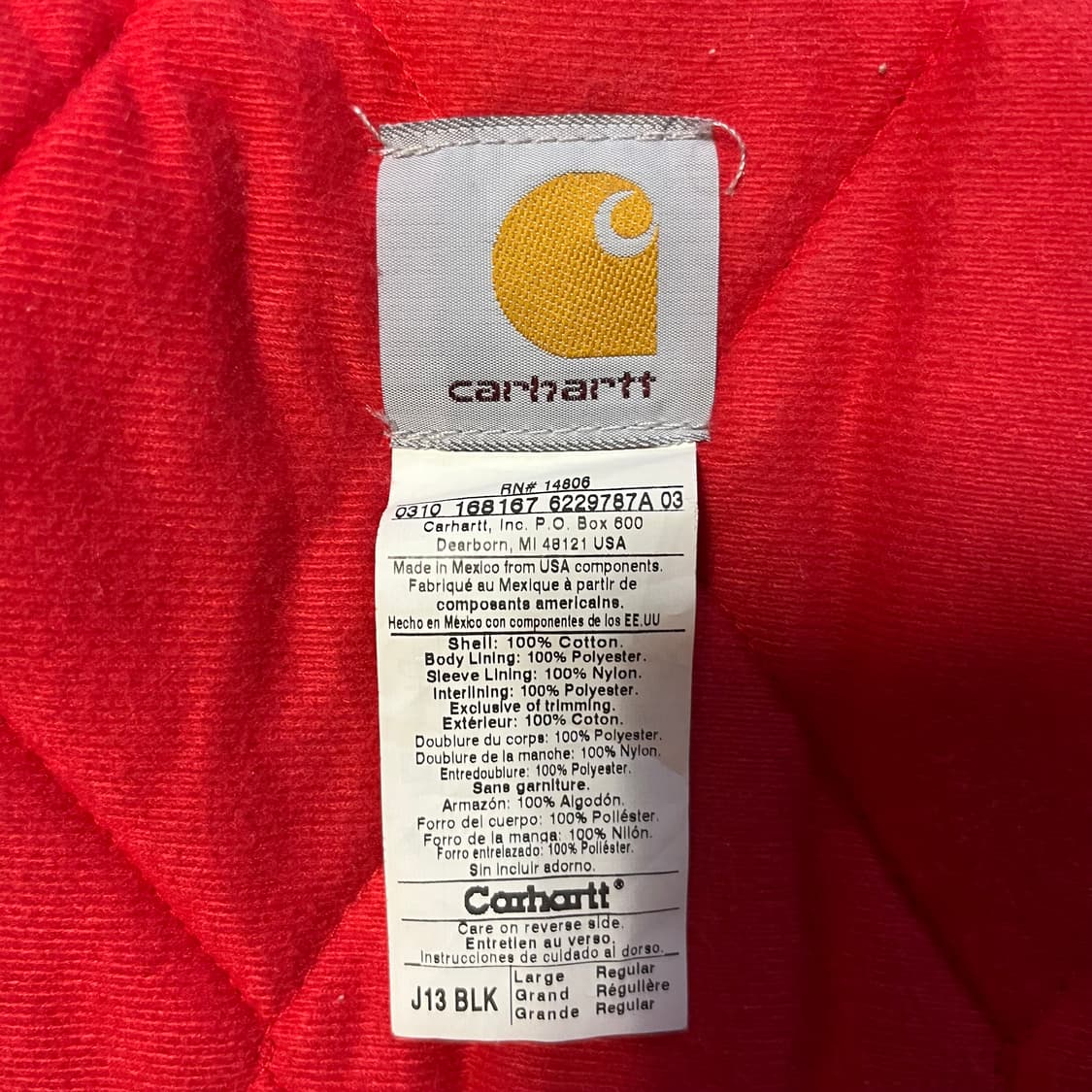 [L] 빈티지 칼하트 J13 BLK 산타페 블랙 상품이미지2