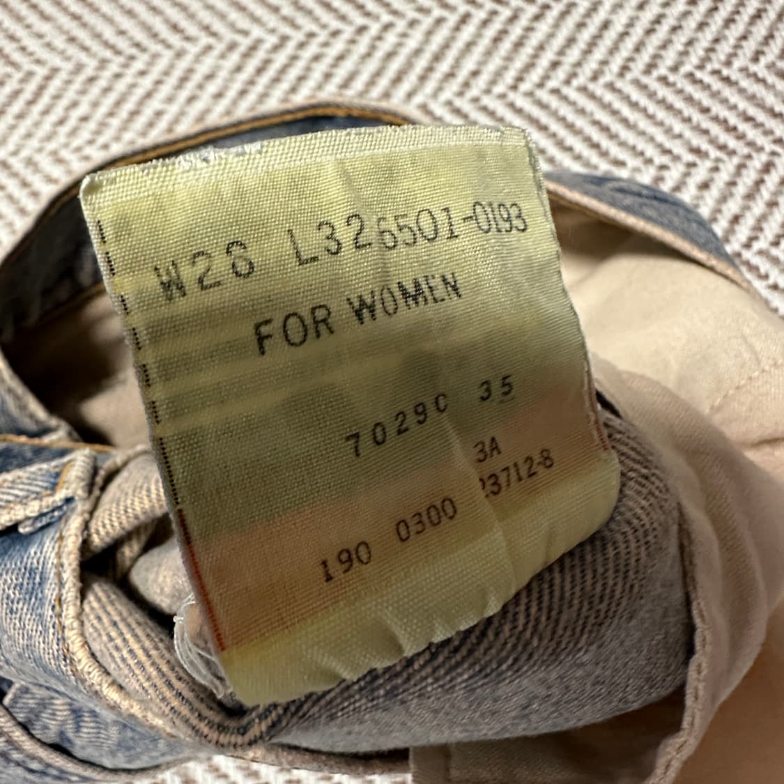 LEVI'S 501 00's woman denim pants 상품이미지4