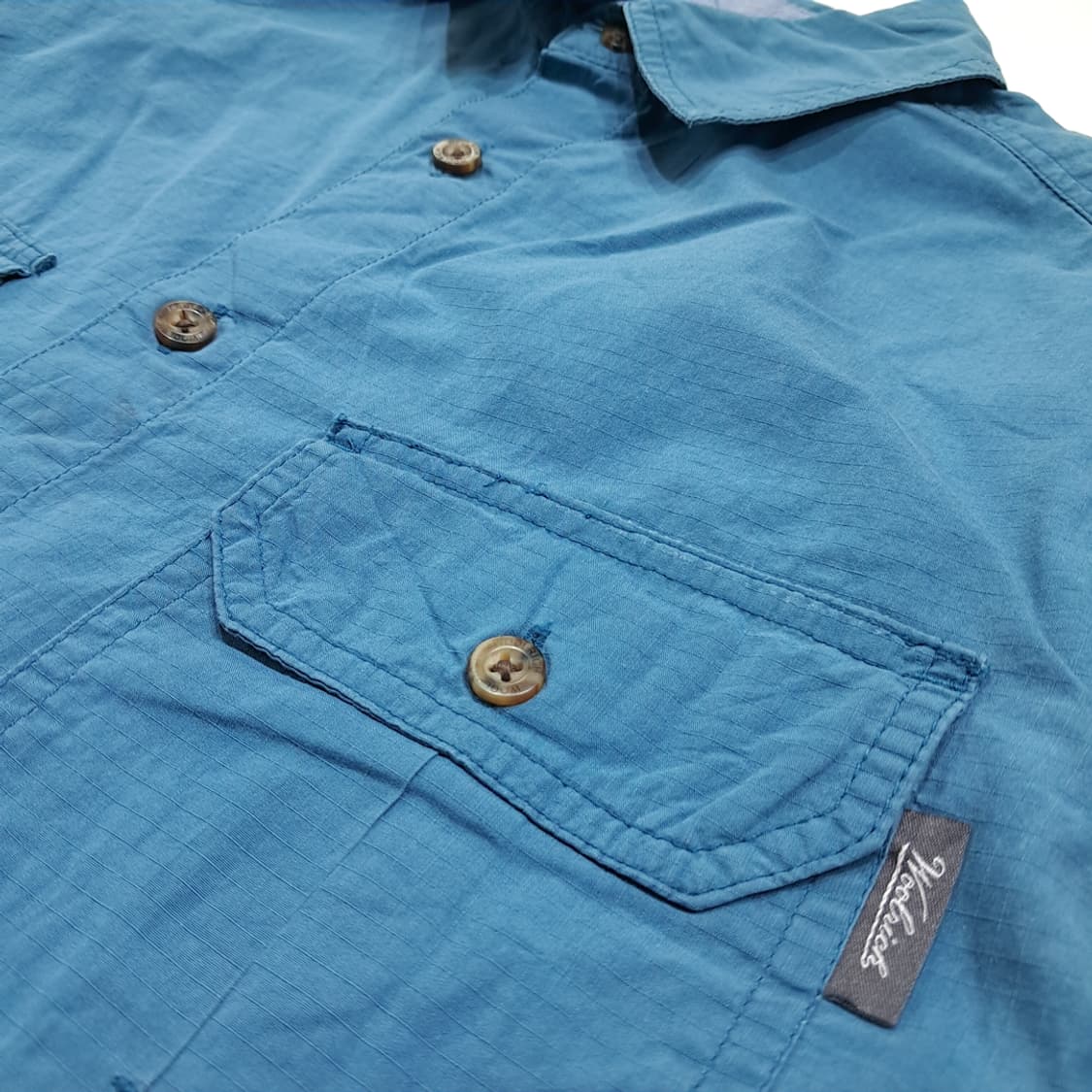 CK015 S 울리치 00s 립스탑 더스티블루 헌팅 셔츠 남방 상품이미지4