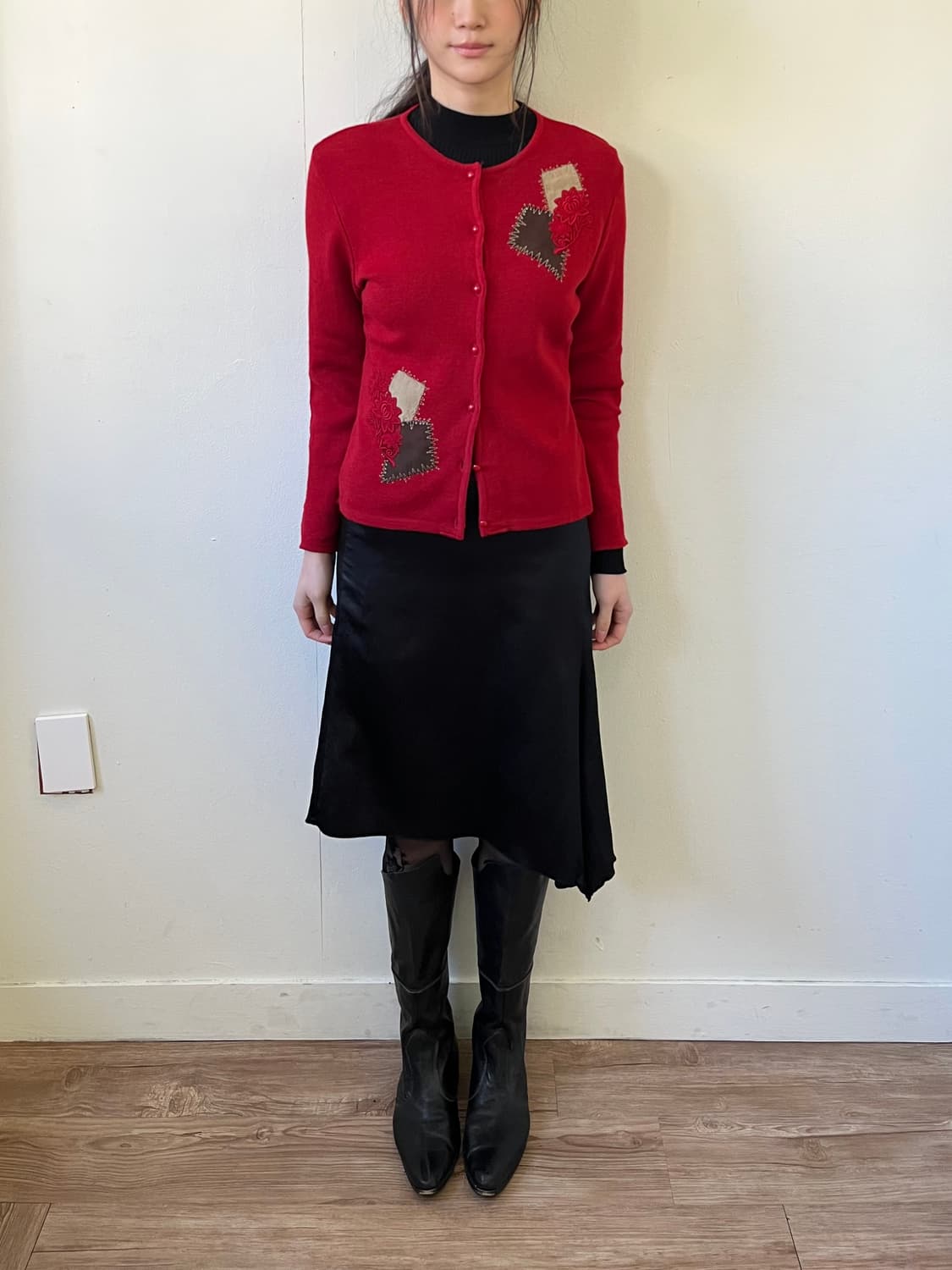 BROQiaea 패치 가디건 상품이미지7