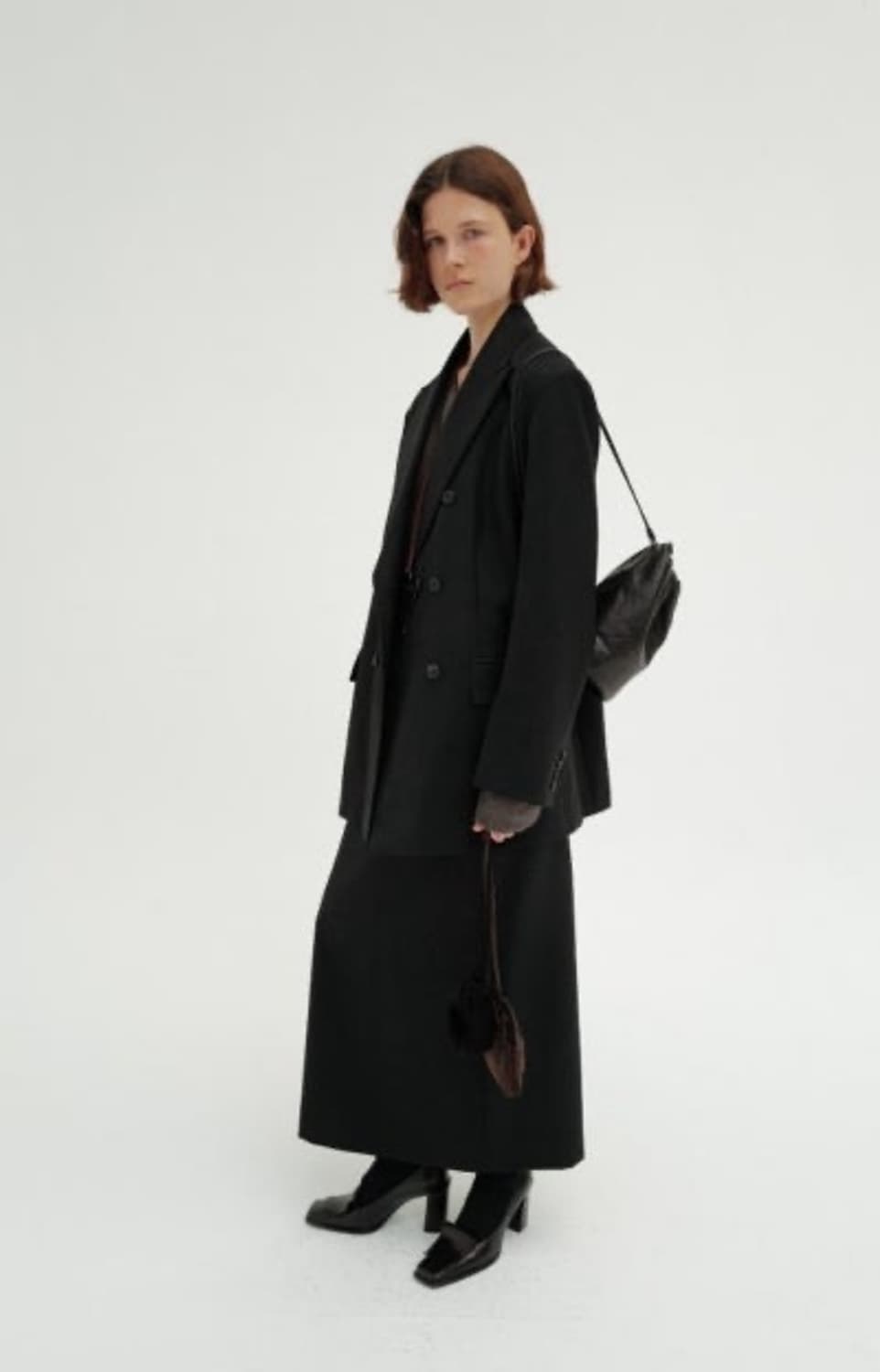 모노하 드로우스트링 레더 백팩 상품이미지1