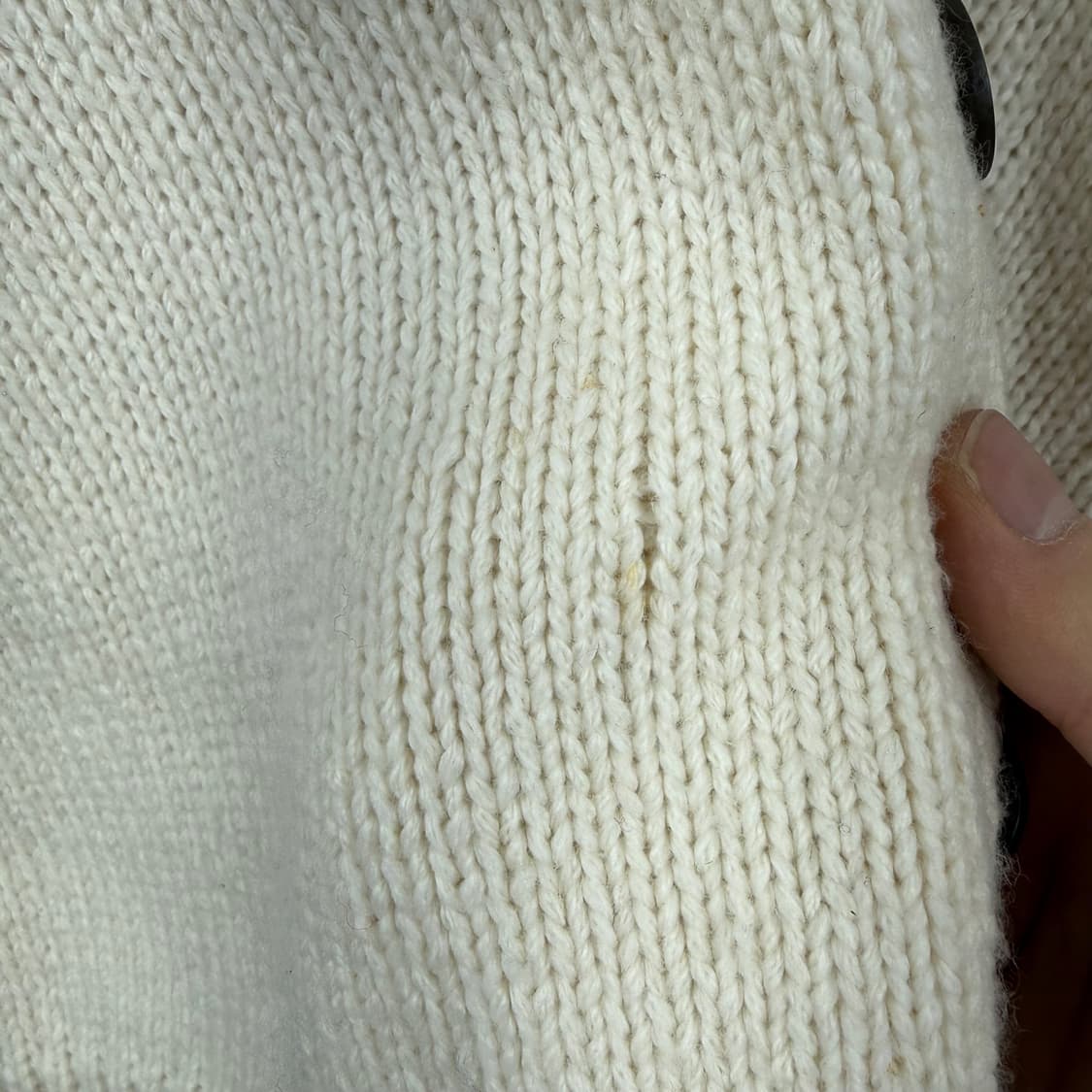 (M) 아베크롬비 숄 카라 가디건 아이보리 상품이미지5