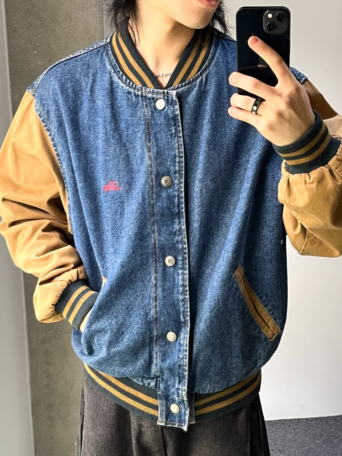 던브룩 데님 바시티 자켓 상품이미지2