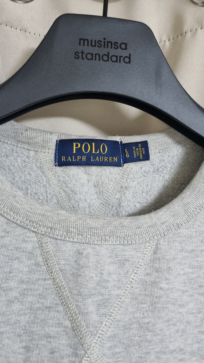 [L]폴로 아이보리 맨투맨 상품이미지2