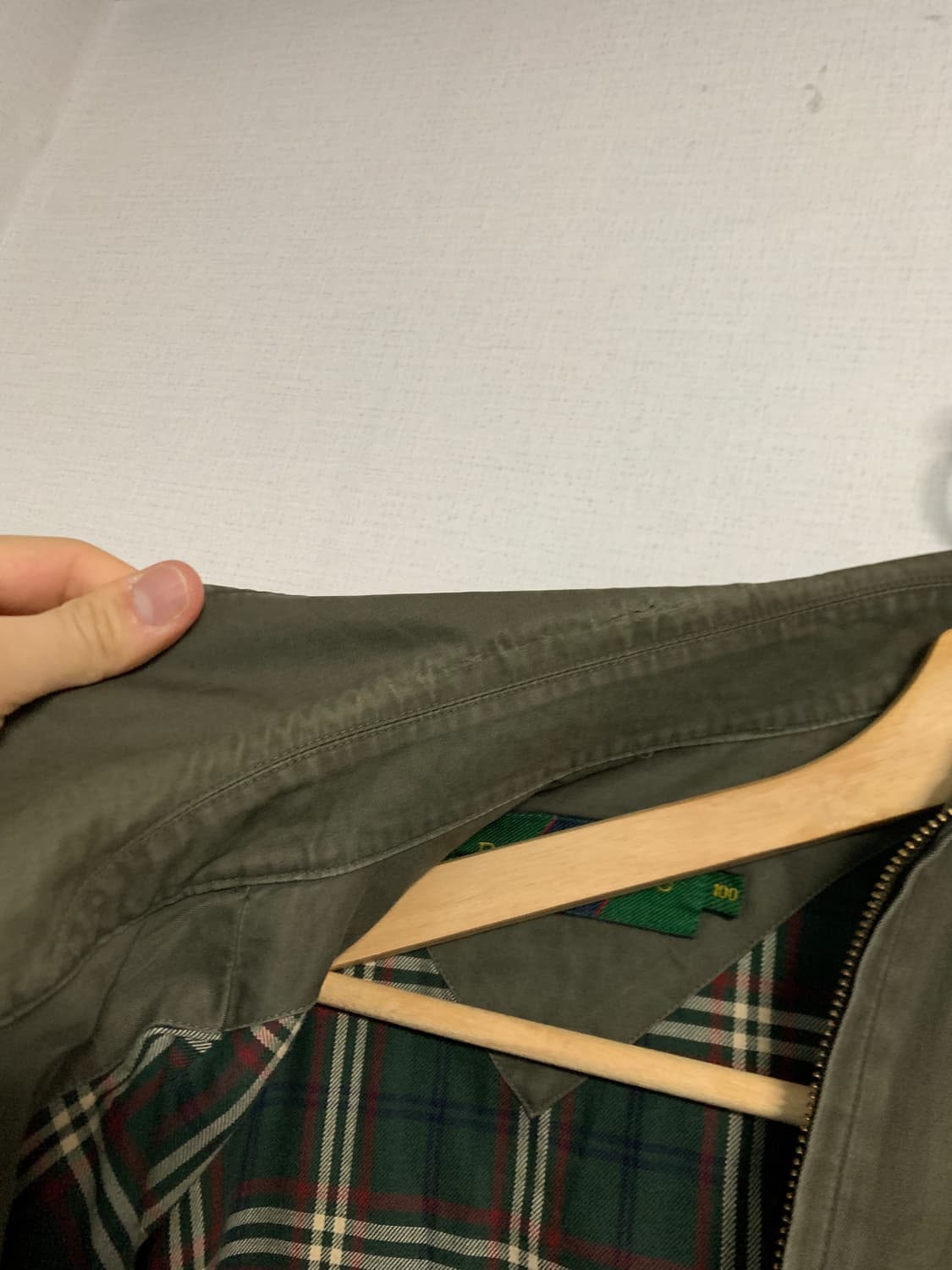 빈폴 카키 코튼 블루종 자켓 100 상품이미지4