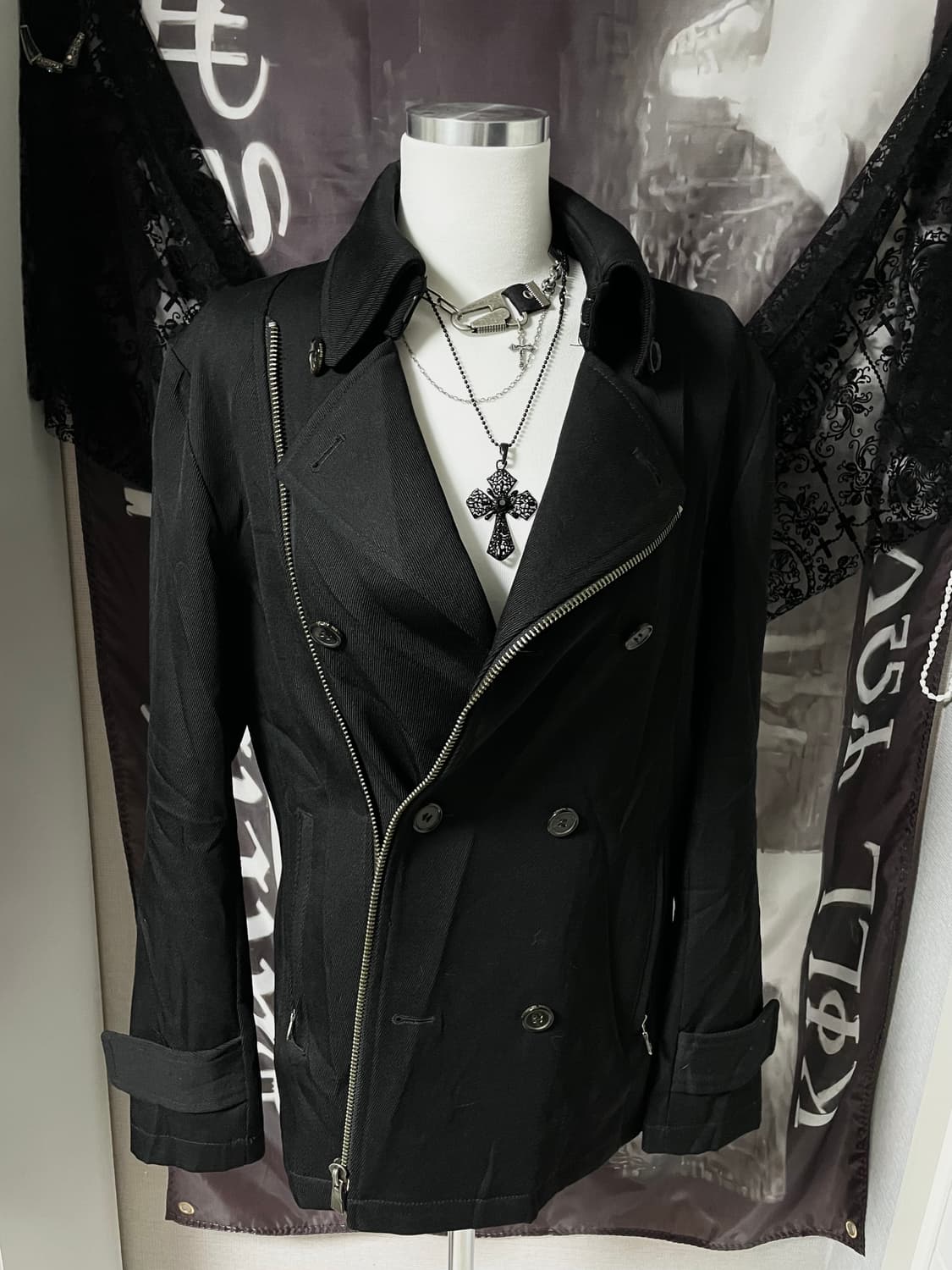 캐서린햄넷 빈티지 피코트 자켓 락시크펑크다크웨어하이엔드헬무트랭 상품이미지1