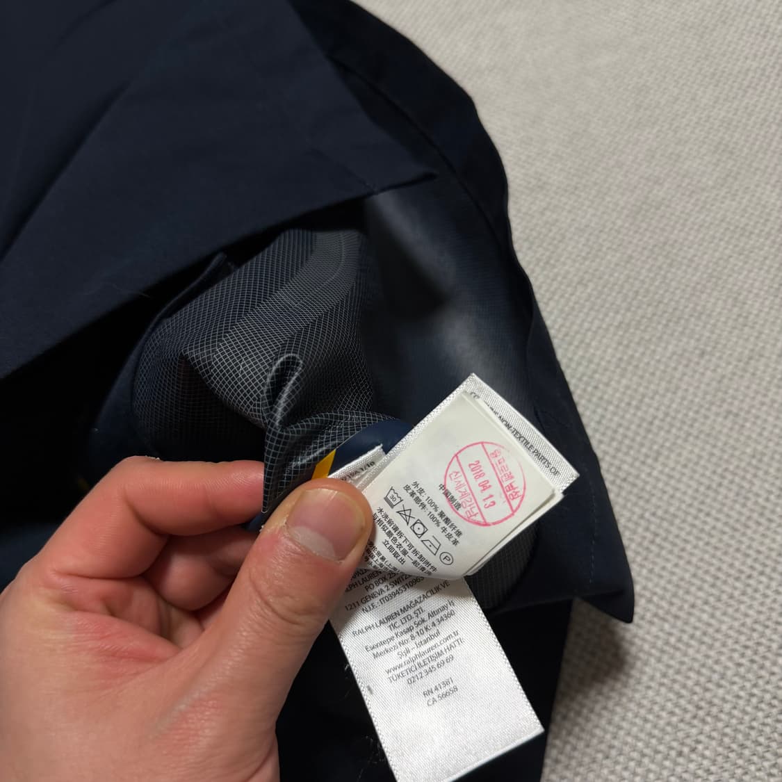 폴로 랄프로렌 네이비 트렌치 레인 코트 상품이미지6