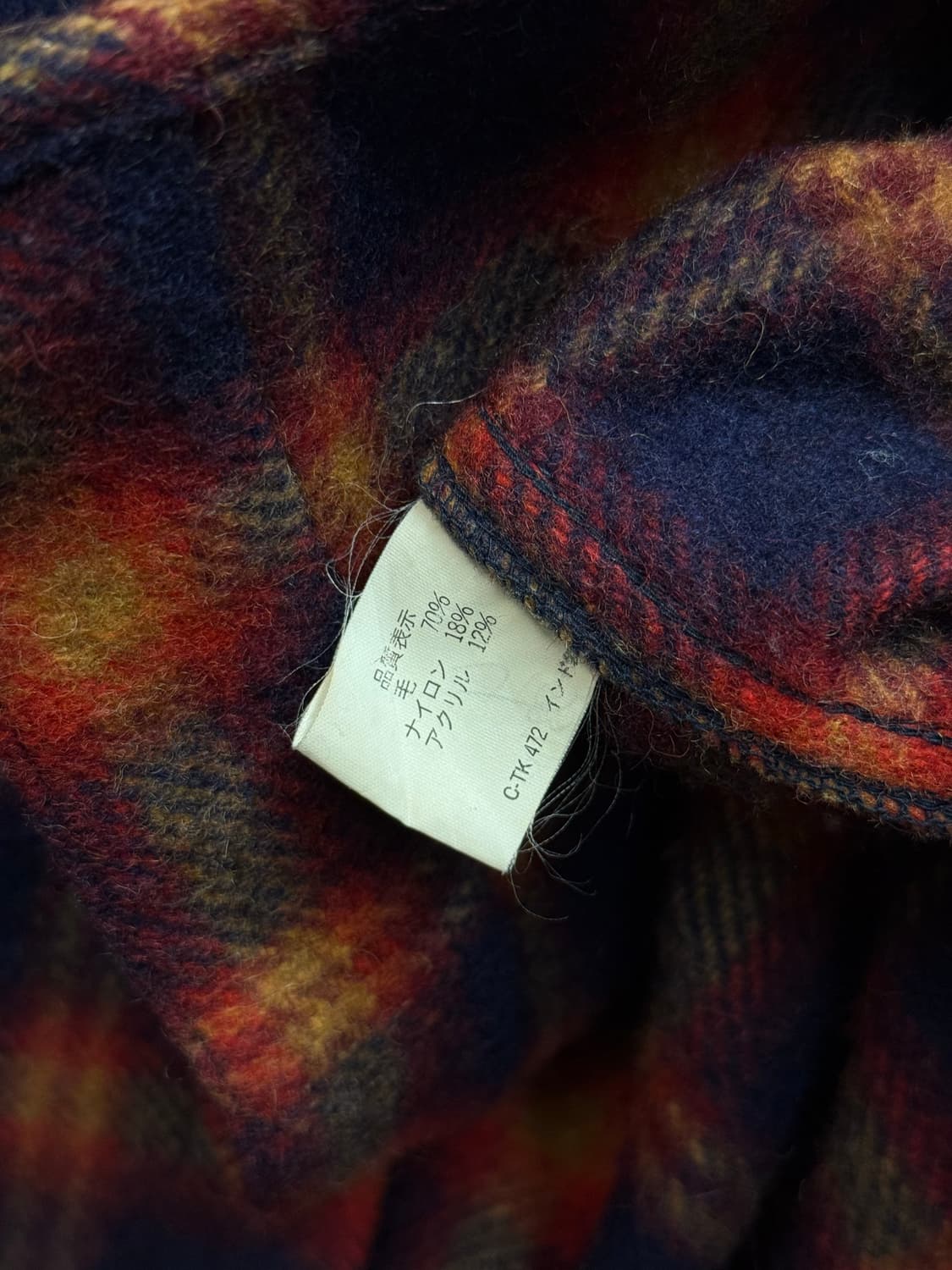 Wool Blend Vintage Ombre Check Flannel S 상품이미지7