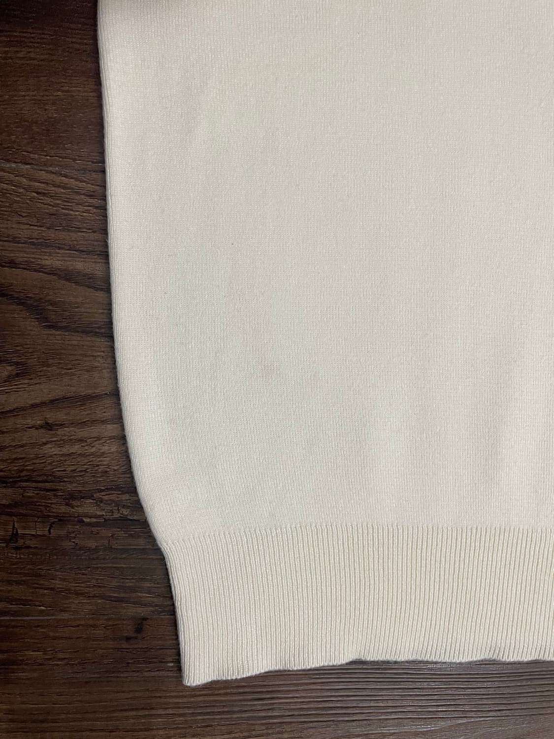 폴로 랄프로렌 피마코튼 니트 조끼 베스트 아이보리 상품이미지5