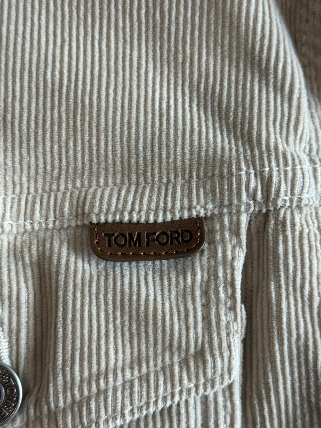 톰포드 코듀로이 트러커 자켓 베이지 상품이미지4