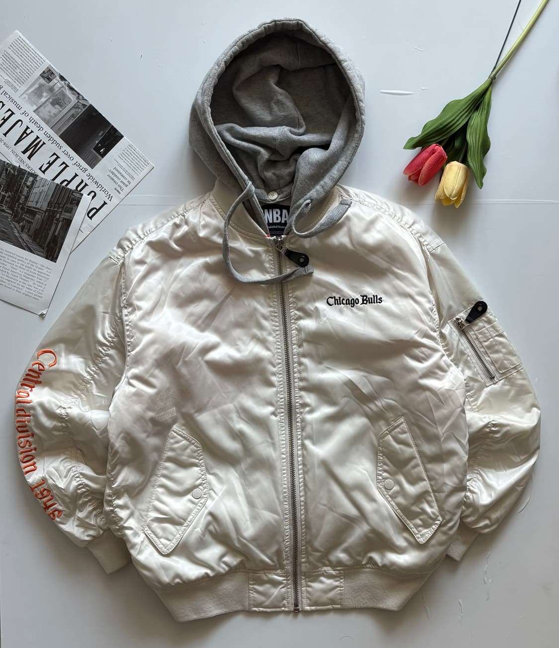 NBA 시카고 불스 오버핏 항공 점퍼 상품이미지2