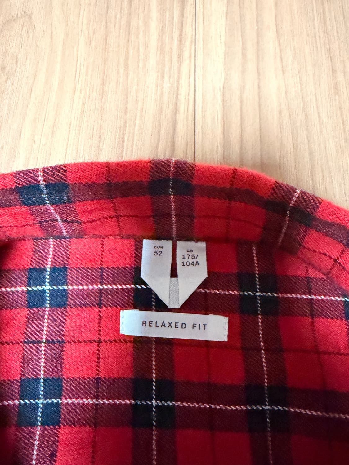 아르켓 플란넬 체크 셔츠 52사이즈 상품이미지3