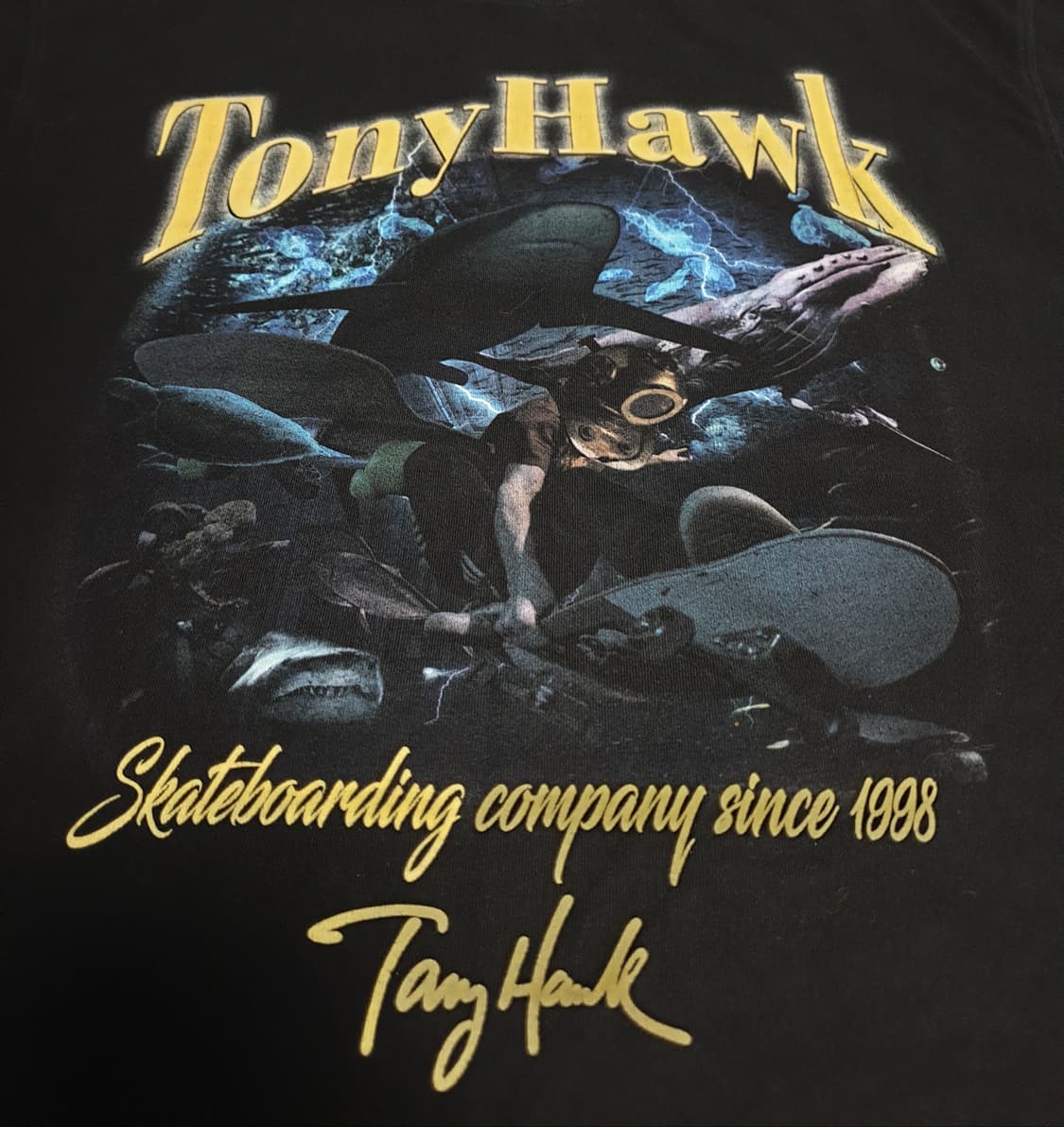 토니호크 어비스 그래픽 스트릿 반팔티 블랙 (L) 상품이미지3