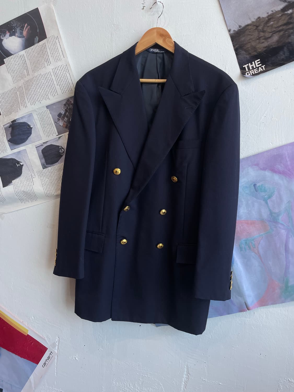 폴로랄프로렌 금장 더블 블레이저 자켓  상품이미지1