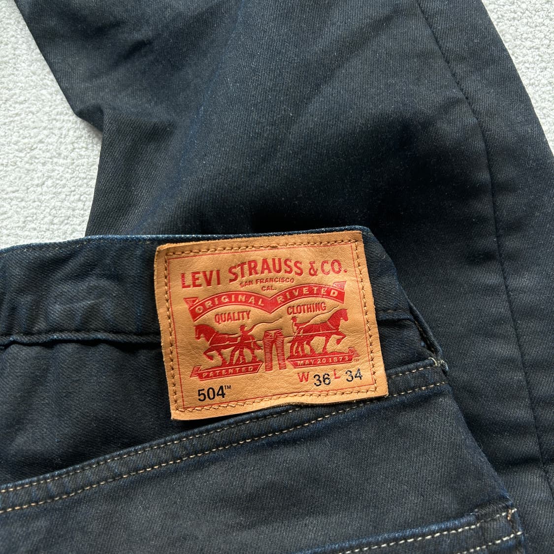 리바이스 데님팬츠 504 36 상품이미지3