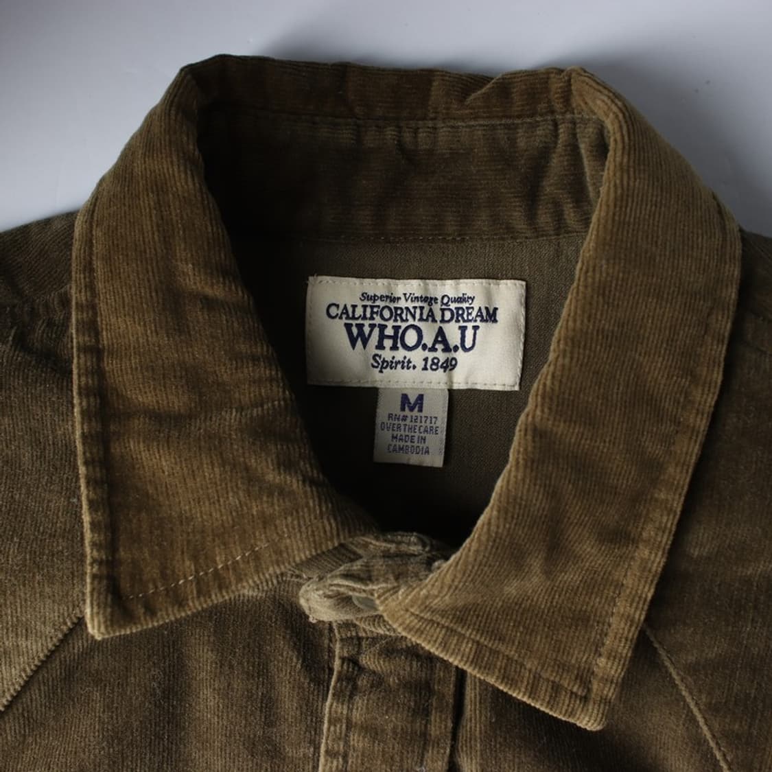 후아유 빈티지 투포켓 코듀로이 셔츠 다크브라운 M 상품이미지5