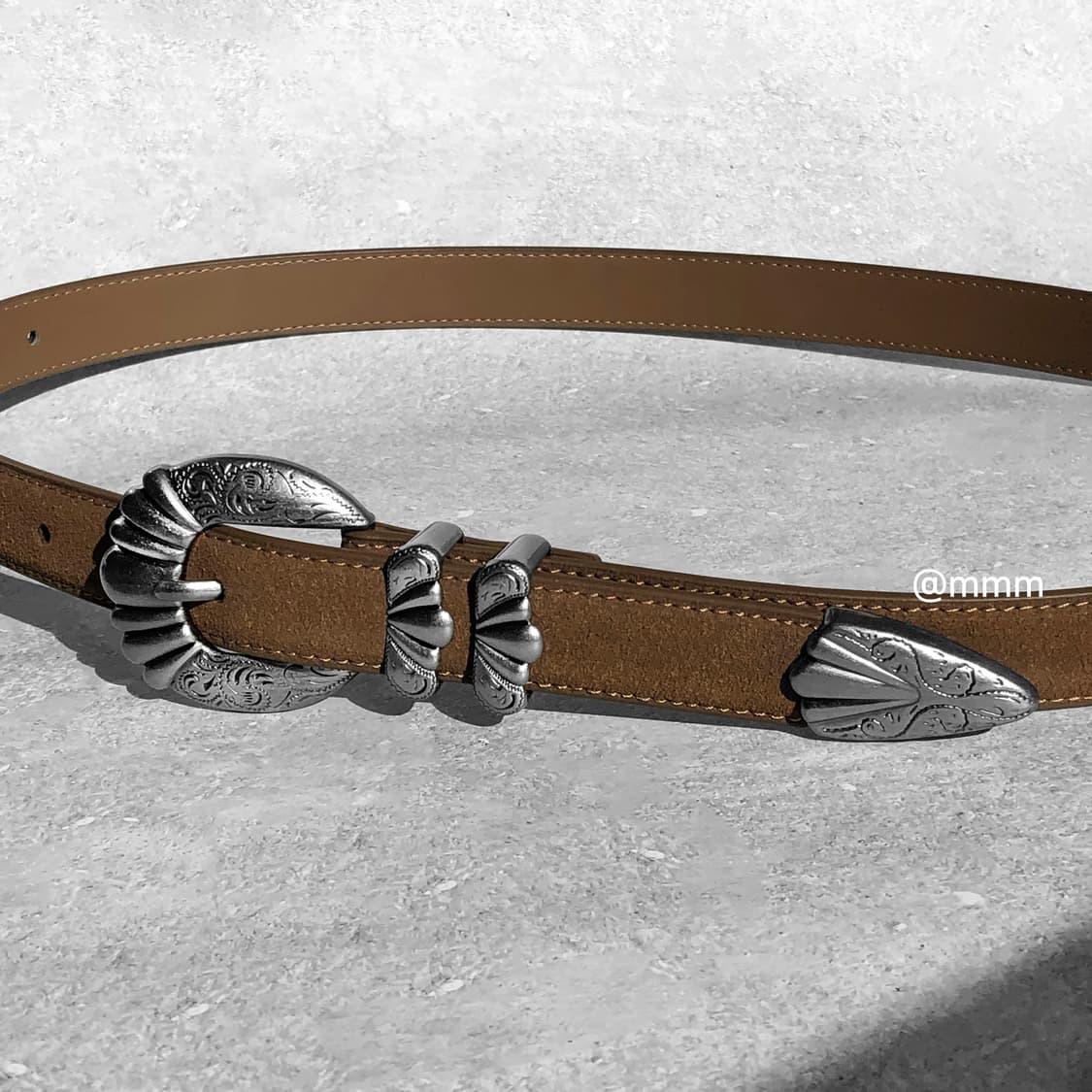 토닉 웨스턴 스웨이드 가죽 벨트 상품이미지3