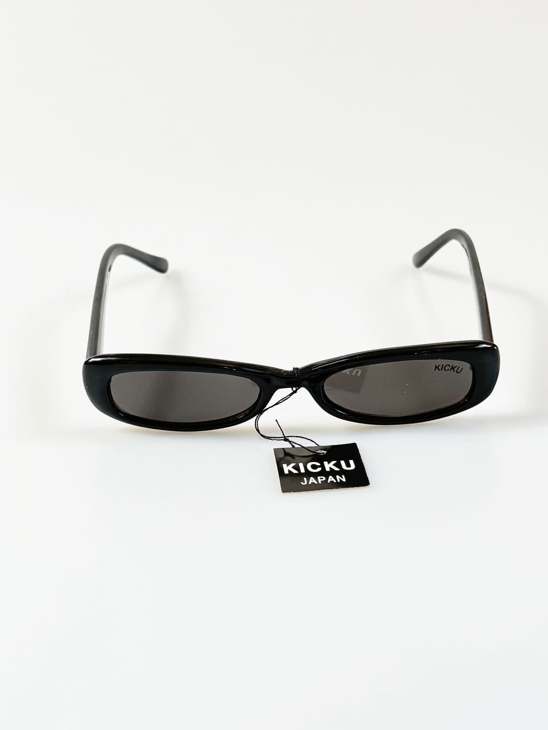 90s KICKU JAPAN 블랙 뿔테 스퀘어 빈티지 선글라스 상품이미지2