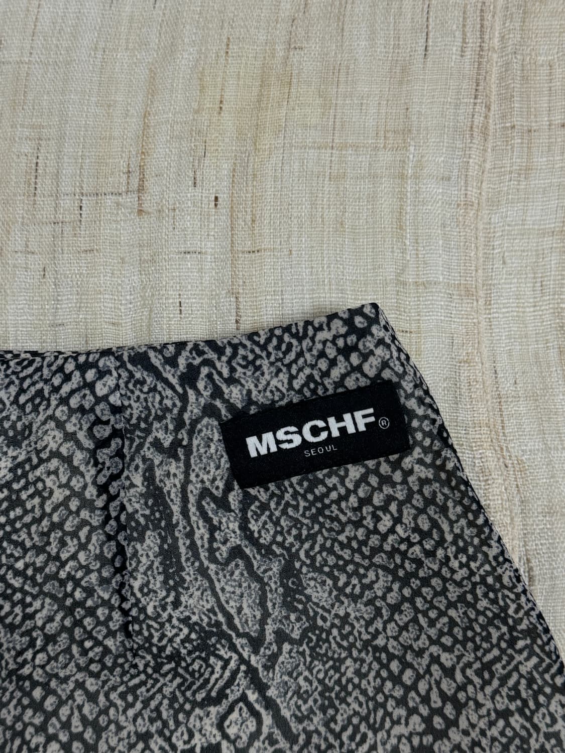 미스치프 Mschf 쉬폰 레이어드 스커트 (파이톤) 상품이미지5