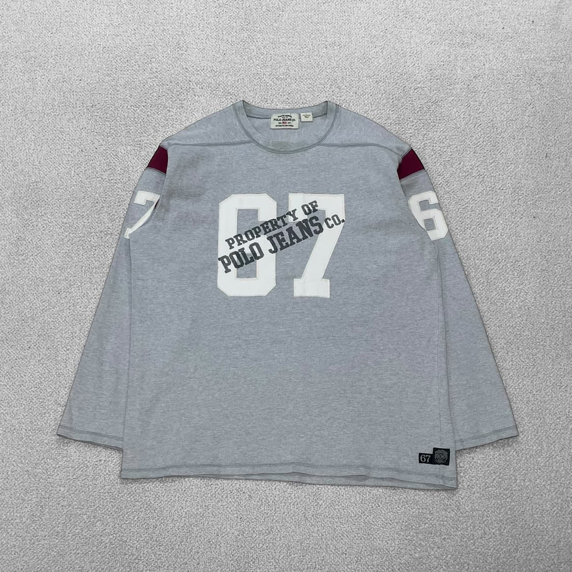 폴로 진스 컴퍼니 올드스쿨 롱슬리브 그레이 상품이미지1