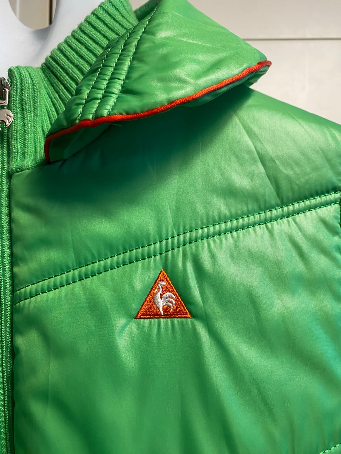 르꼬끄 골프 그린 패딩 니트 믹스 자켓 상품이미지5