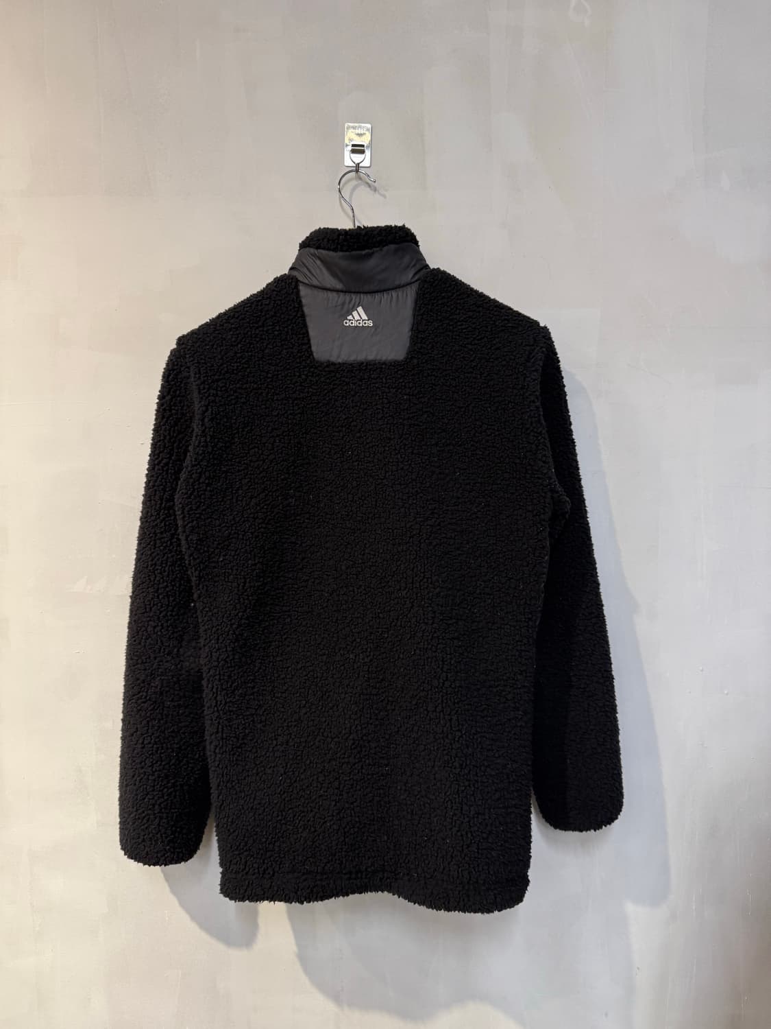 아디다스 블랙 플리스 집업 상품이미지4