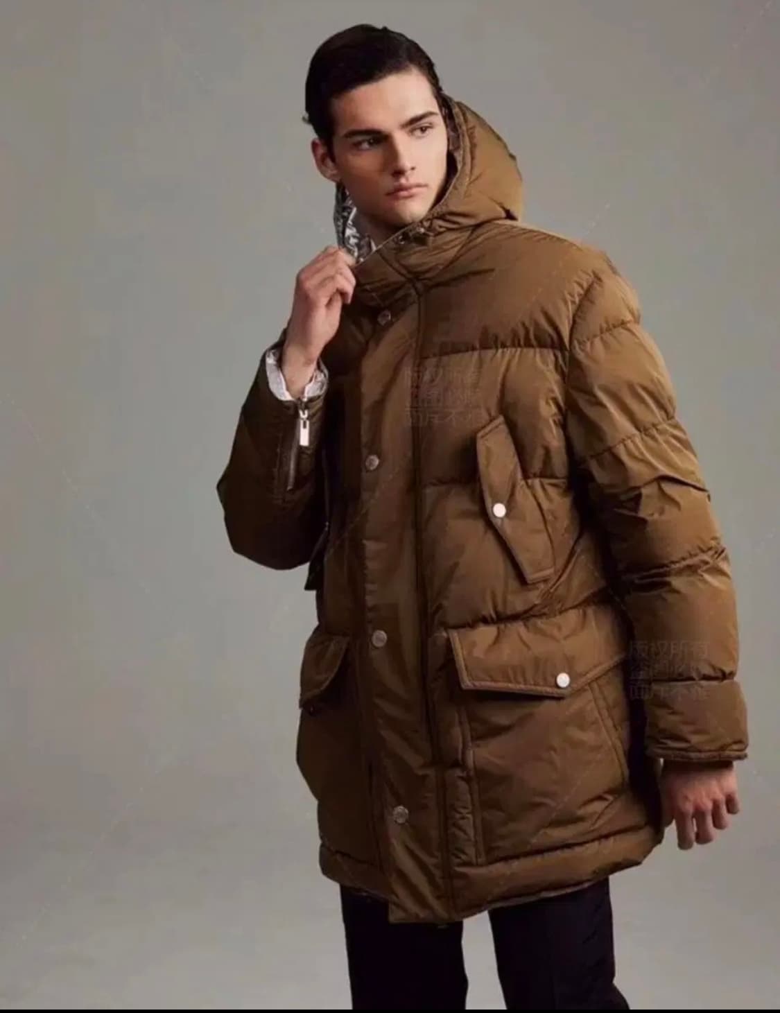 HERMES [역작, 미사용] 에르메스 끝판왕 프랑스산 다운코트 네이비 상품이미지10