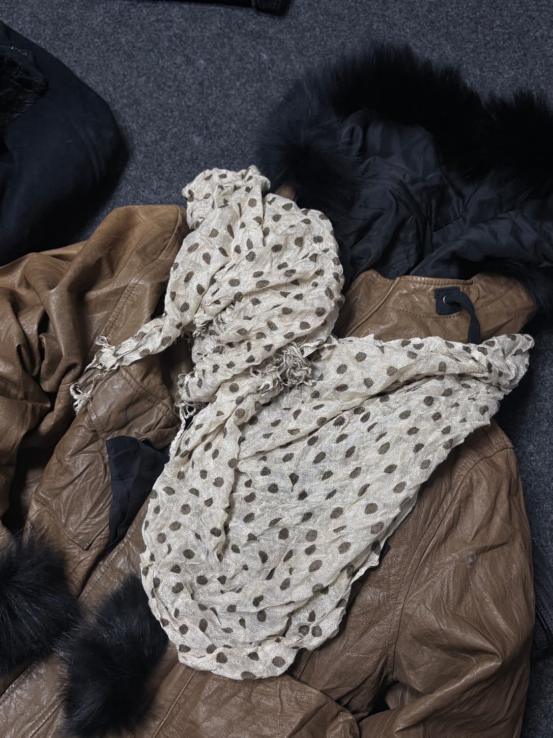 Vintage fairy grunge dot scarf muffler 상품이미지3