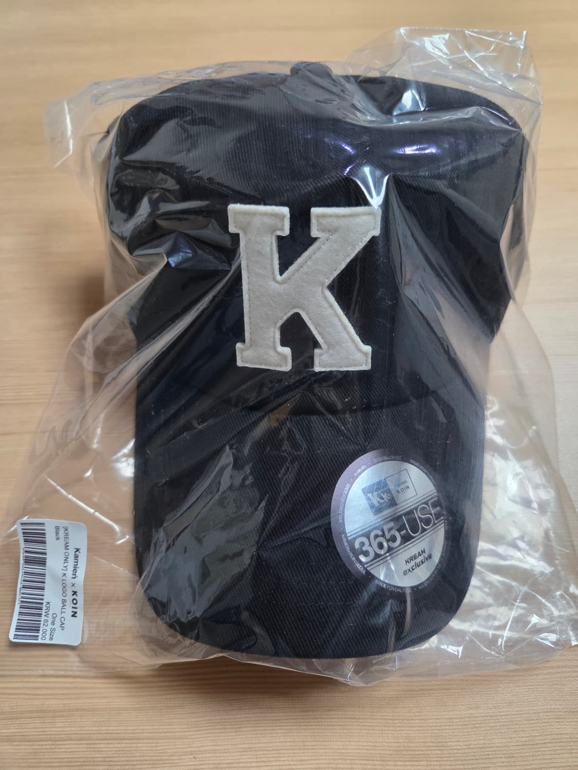 카미엔 코인서울 케이 로고 볼캡 블랙 상품이미지2