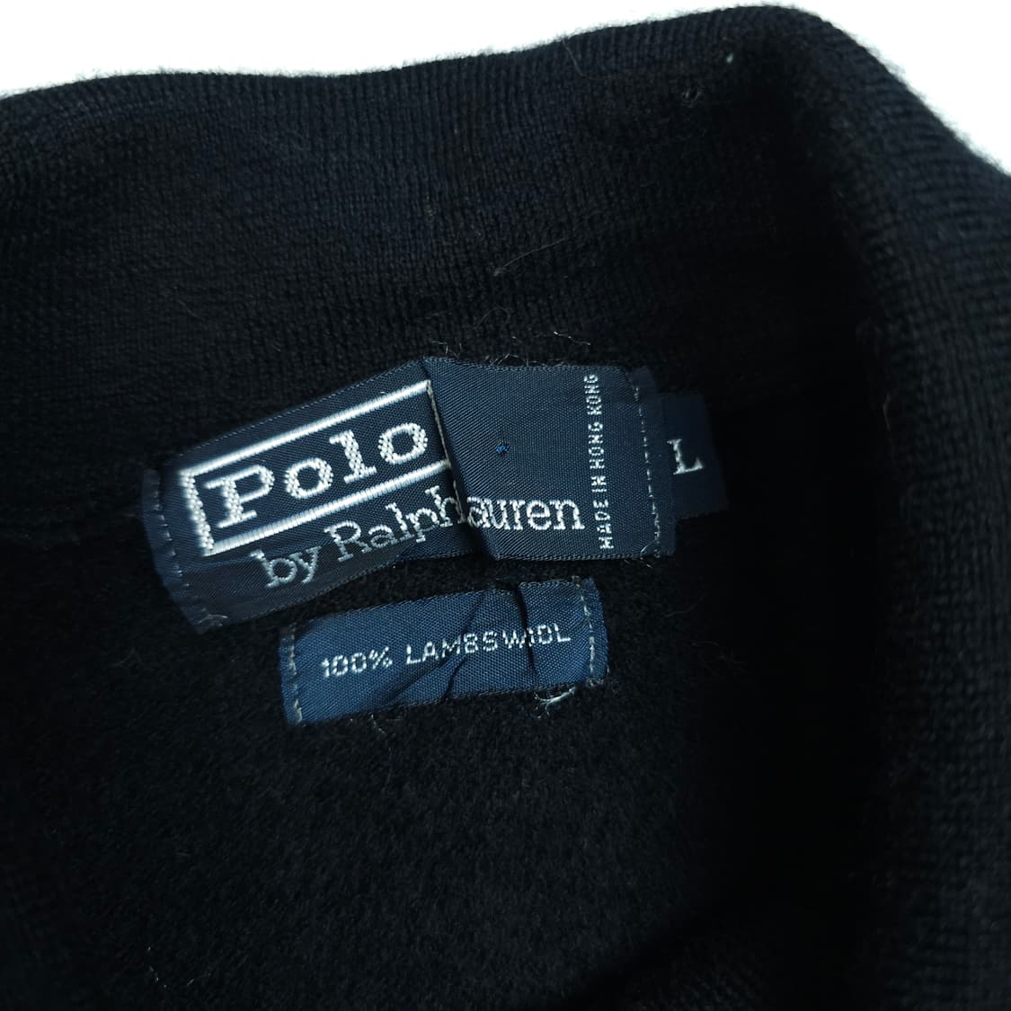 [택포]폴로 램스울 카라 니트 L 상품이미지4