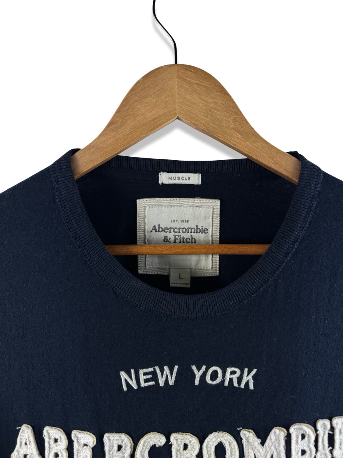 아베크롬비 네이비 로고 반팔 티셔츠2410 상품이미지3