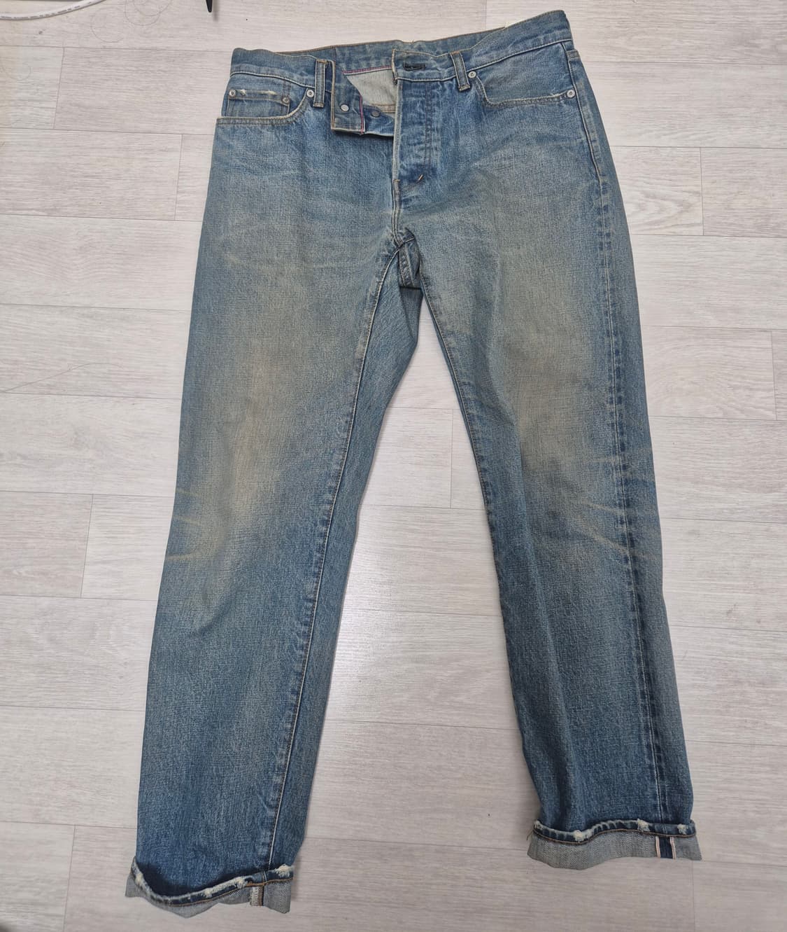 오디너리핏츠 30사이즈 워싱 셀비지 상품이미지1