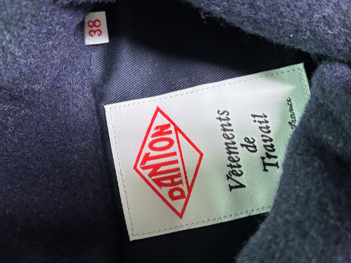 단톤 울 파일 라운드칼라 자켓 네이비 상품이미지4