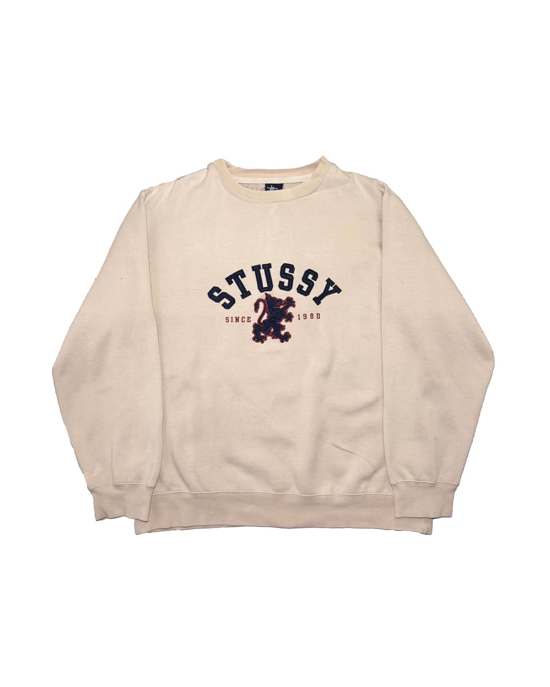 90’s 올드 스투시 컬리지 크루넥 스웻셔츠 상품이미지1