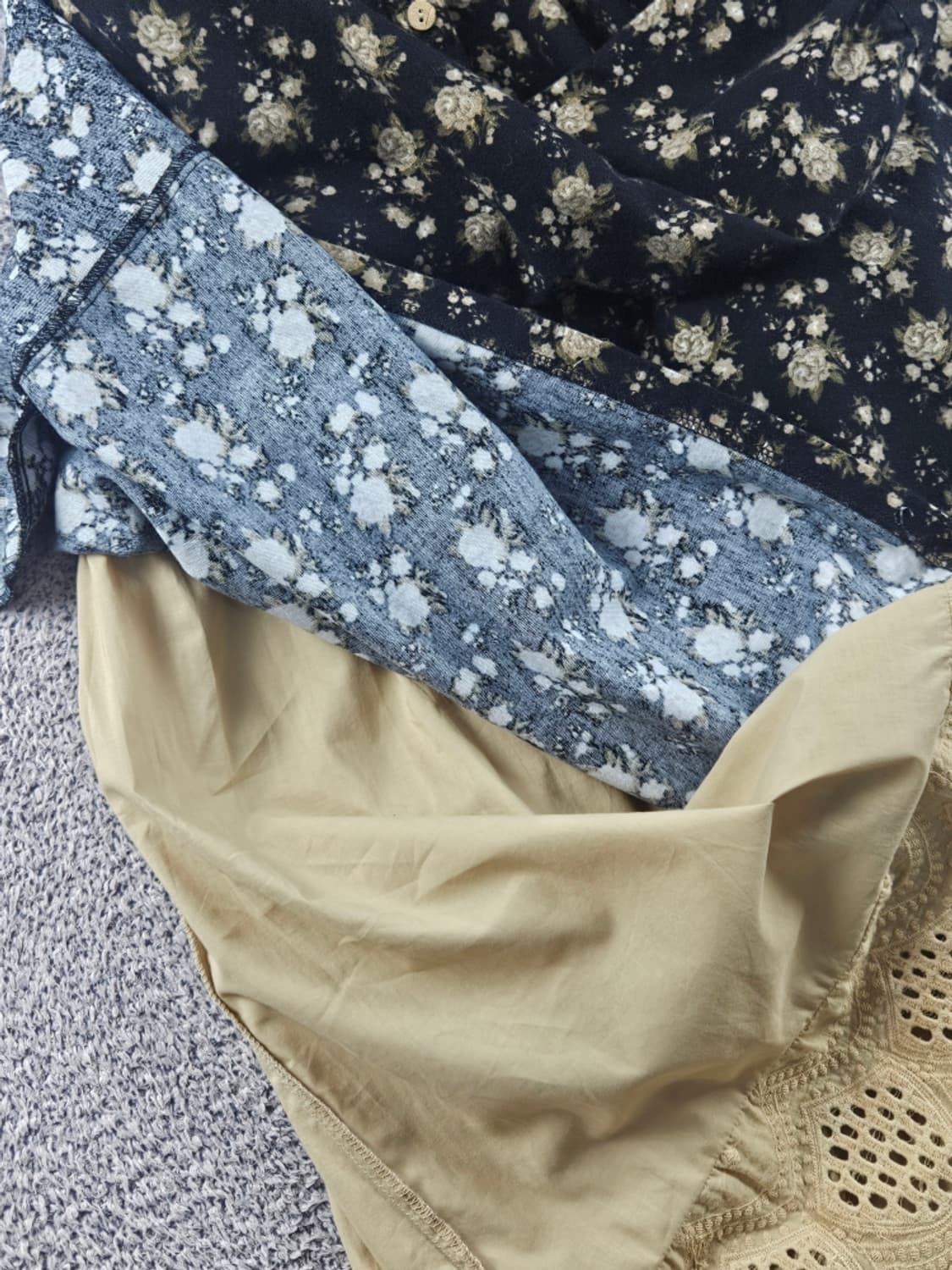 빈티지 플라워 패턴 레이스 원피스 ( L추정 ) / 11251 상품이미지10