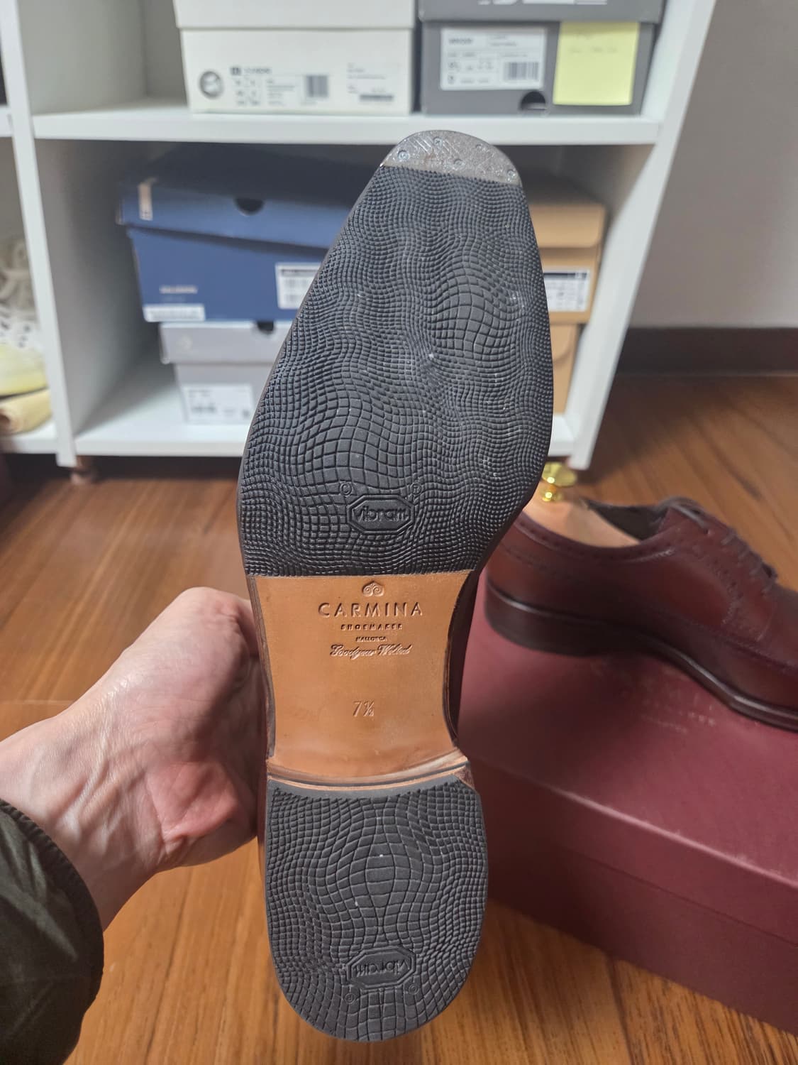 Carmina 버건디 윙팁 브로그 상품이미지4