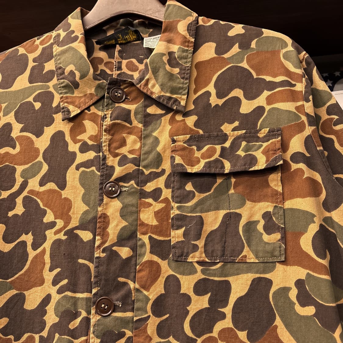 70~80s Kmart 덕헌터 카모 밀리터리 퍼티그 자켓 N1136 상품이미지5