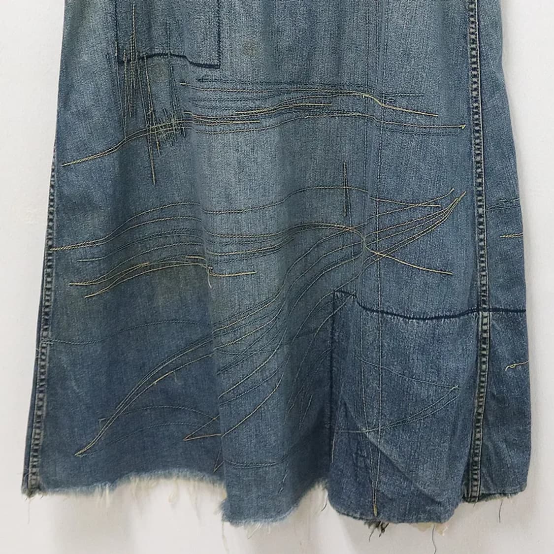 히스테릭 글래머 뒷트임 데님 롱 스커트 66818 상품이미지4