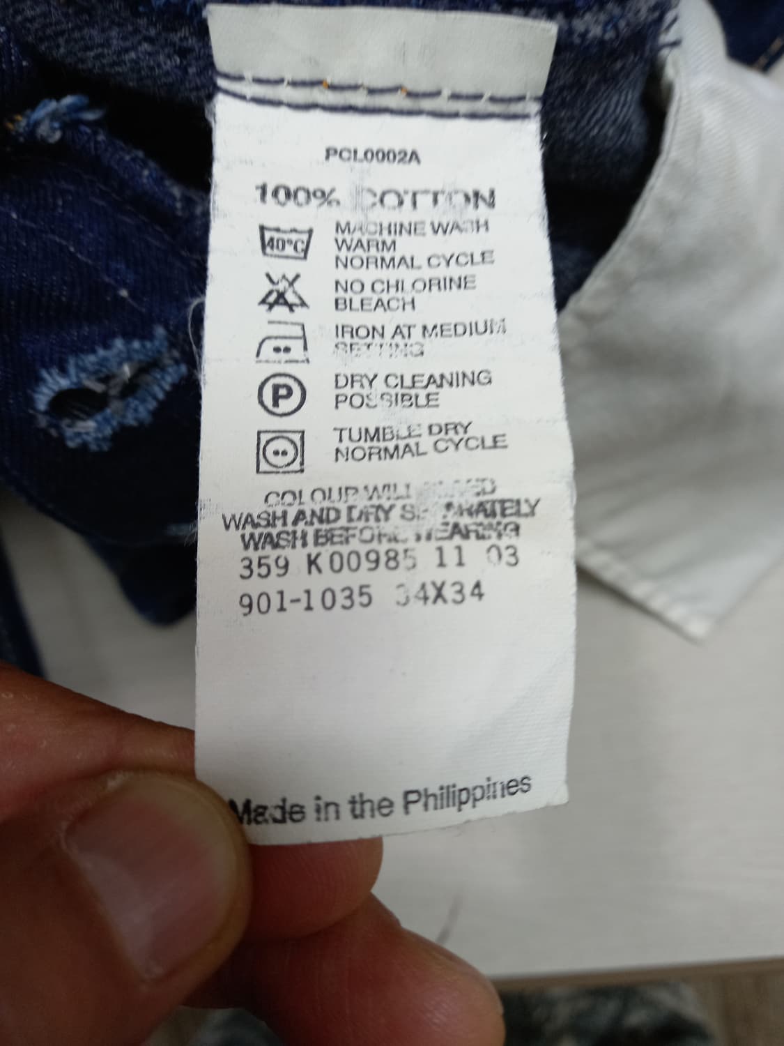 34 03's 리바이스901 Philippine 일자 배색진 34-5 상품이미지8