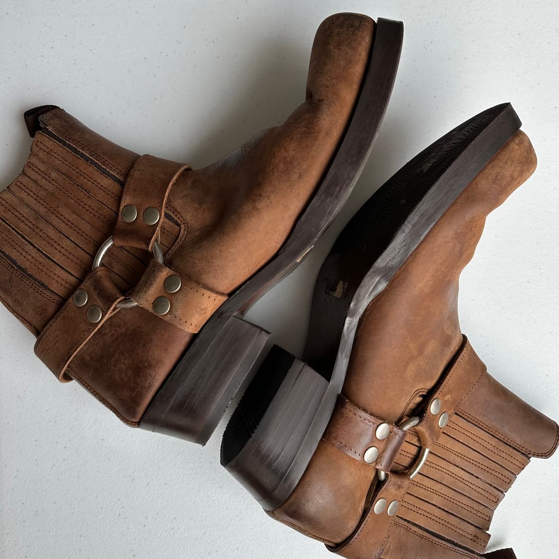 Vintage Harness Biker Boots 상품이미지4