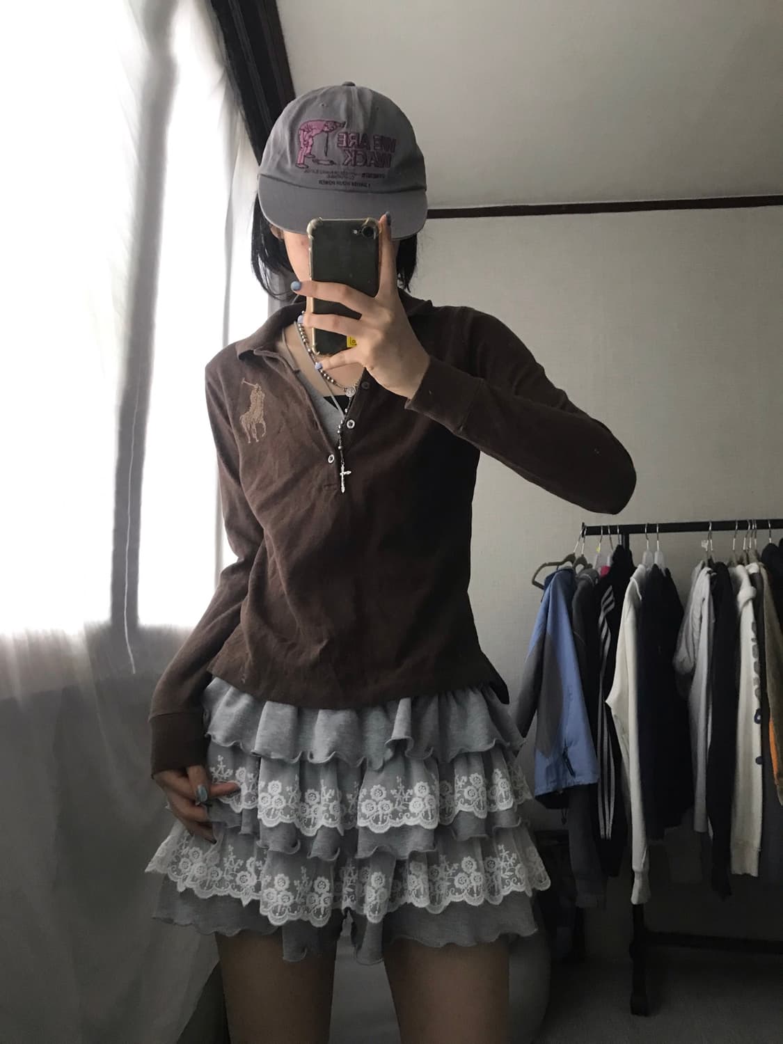 폴로 브라운 큐빅 빅포니 티셔츠 상품이미지4