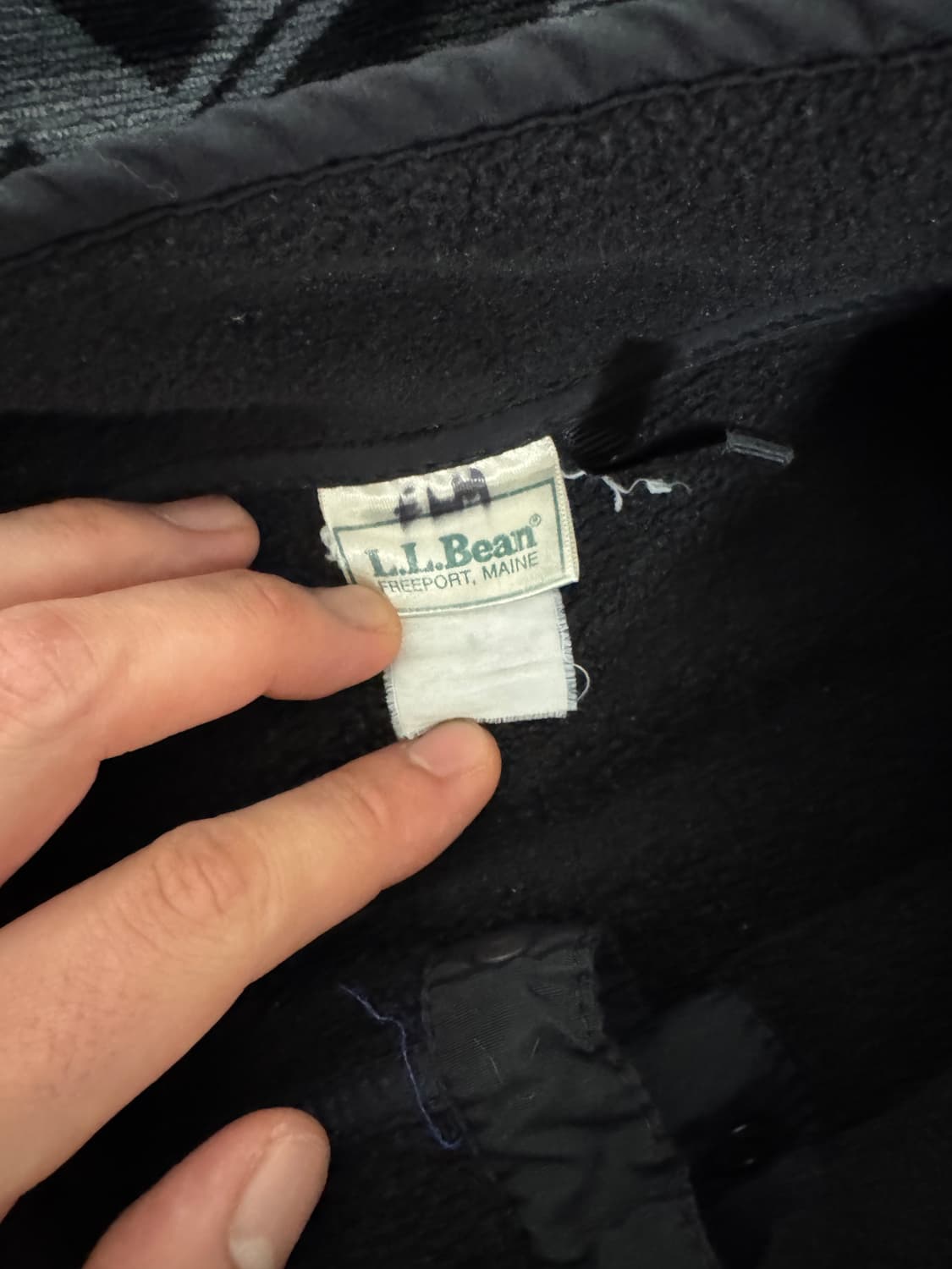 엘엘 빈 쿼터 스냅 티 플리스 풀오버 블랙 메이드 인 유에스 에이 상품이미지4