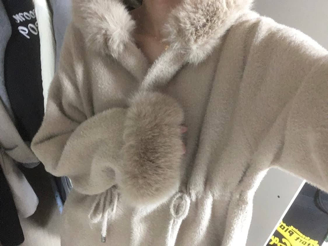 개인 옷장🎀퍼후드 코트 상품이미지3