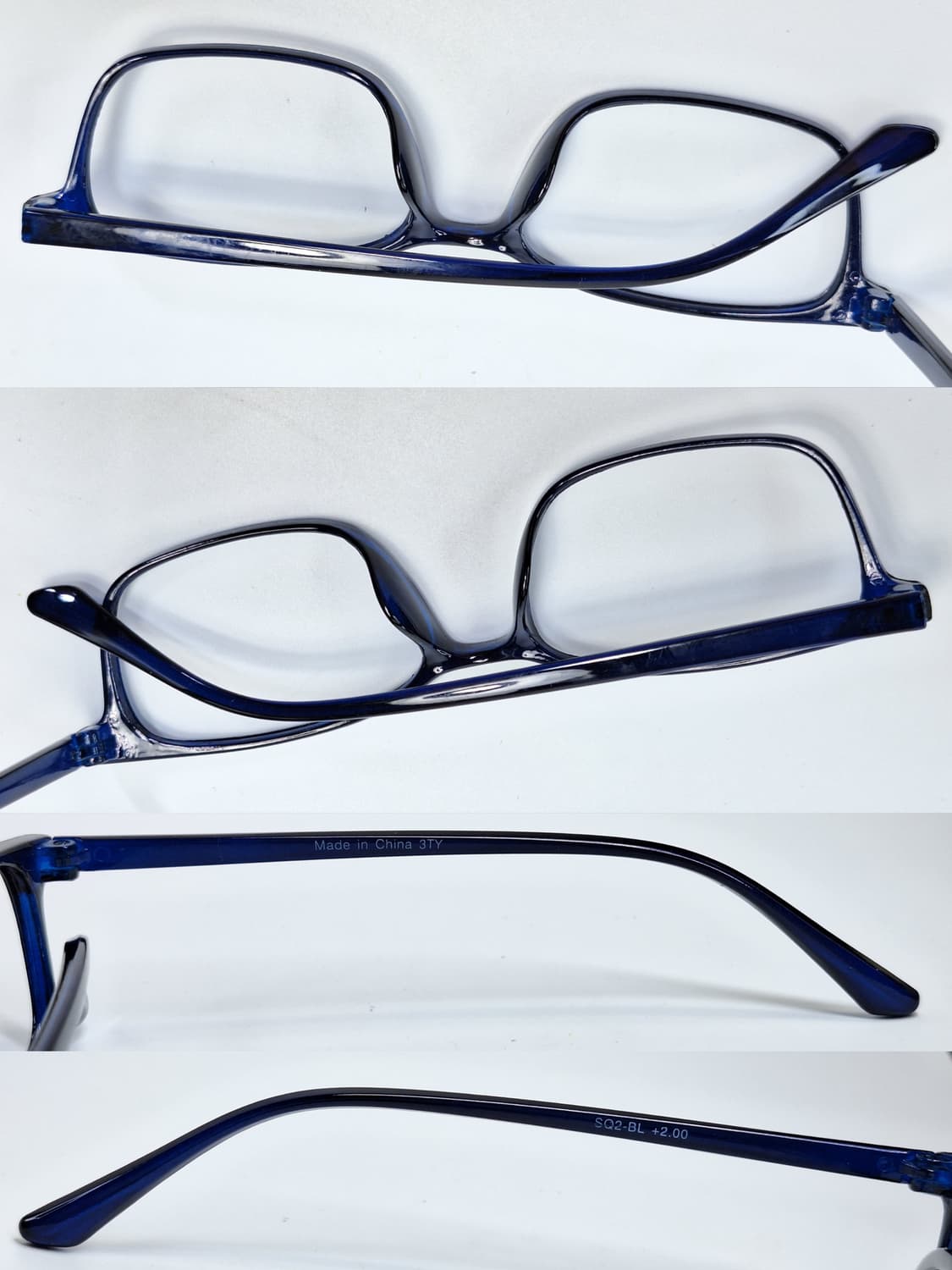 블루 스퀘어 안경테 SQ2-BL 일본 수입 y2k 빈티지 레트로 클래식  상품이미지5